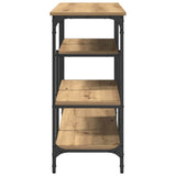 Console Table with Shelf Artisan oak 100 x 35 x 75 cm 863560