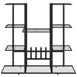 Flower Stand 94.5x25x89 cm Black Iron 343119