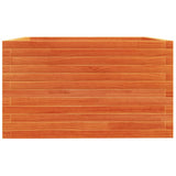 Garden Planter Wax Brown 80x80x49.5 cm Solid Wood Pine 3282531