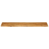 Table Top 180x40x2.5 cm Live Edge Solid Wood Mango 370761