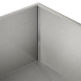 Garden Planter 2 pcs Silver 100 x 100 x 30 cm Stainless Steel 8005087