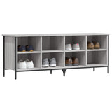 Shoe Cabinet Grey Sonoma 131x35x50 cm Engineered Wood 831851