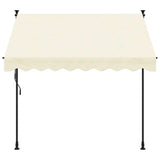 Retractable Awning Cream 250x150 cm Fabric and Steel 368746