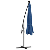 Cantilever Garden Parasol with LED Lights Azure Blue 350 cm 313785