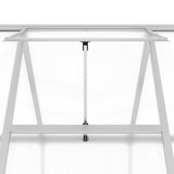 Greenhouse with Base Frame Silver 224x169x202 cm Aluminium 3266323
