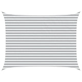 Sun Shade Sail Light Grey and White 4 x 3 m 42031124