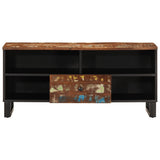 TV Cabinet 100x33x46 cm Solid Wood Reclaimed&Engineered Wood 351972
