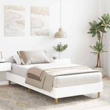 Bed Frame No Mattress White 100x200 cm Engineered Wood 861039