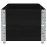 Garden Planter Black 150x50 cm Solid Wood Pine 3295408