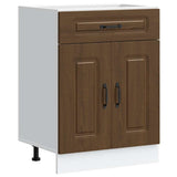 Kitchen Base Cabinet Kalmar Brown Oak Engineered Wood 853494