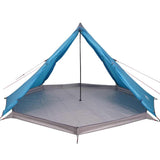 Family Tent Tipi 8-Person Blue Waterproof 94583