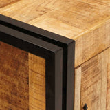Bedside Cabinet Brown 66 x 35 x 76 cm Soild rough mango wood 4102775