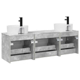 Bathroom Cabinet Set 3 pcs Concrete Grey 49 x 44.5 x 65 cm 3405750