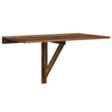 Folding Wall Table Smoked Oak 100x60x56 cm Engineered Wood 342650