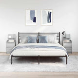 Bedside Cabinets with 2 Drawers 2 pcs Grey Sonoma 38x34x80 cm 861366