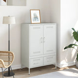 Highboard White 68x39x101.5 cm Steel 843113