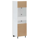 Kitchen Cupboard Kalmar Black Engineered Wood 853628