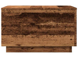 Coffee Table with LED Lights Old Wood 50x50x40 cm 857720
