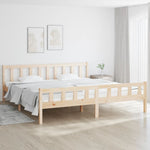 Bed Frame without Mattress Solid Wood 160x200 cm 810689