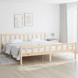 Bed Frame without Mattress Solid Wood 160x200 cm 810689