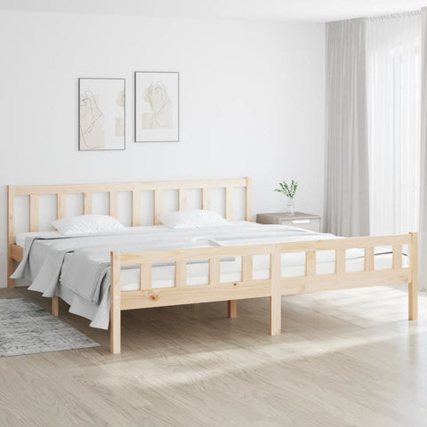 Bed Frame without Mattress Solid Wood 160x200 cm 810689