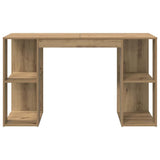 Desk with Shelf Artisan Oak 130 x 50.5 x 75 cm Engineered Wood 869505