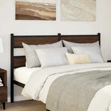 Replace Headboard Brown Oak 160 cm Steel and Engineered Wood 4017186