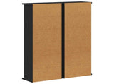 CD Cabinet 2 pcs Black Oak 32 x 17 x 92 cm Engineered Wood 8012749