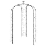 Garden Arch Black 180x255 cm Steel 319351