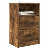 Bedside Tables with Drawer 2 pcs Smoked Oak 40 x 30 x 467 cm 888918