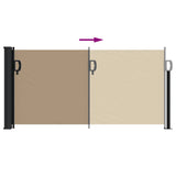 Retractable Side Awning Taupe 100x300 cm 4004274