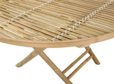 Garden Table Natural 80 x 70 cm Bamboo 42028079