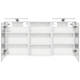 Bathroom Cabinet Set 3 pcs 120 x 10.5 x 60.5 cm Engineered wood 3403736