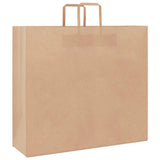 Paper Bags 250 pcs with Handles Brown 54x15x49 cm 4101822