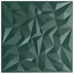 ZNTS Wall Panels 48 pcs Green 50x50 cm XPS 12 m² Amethyst 4100059
