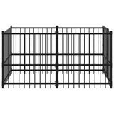 Dog Kennel Black 193.5x97x100 cm Steel 171627