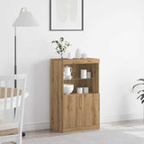 LED Sideboard Brown 60 x 37 x 100 cm Engineered Wood 863034