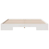 Bed Frame White 200 x 200 cm 873017