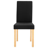 Dining Chairs 2 pcs Black Fabric 249226