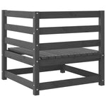 Garden Corner Sofas 2 pcs Grey Solid Wood Pine 805677