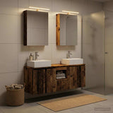 Bathroom Cabinet Set 5 pcs Old Wood Engineered Wood 3406397