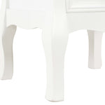 ZNTS Bedside Cabinet 2 pcs White 35x30x49 cm MDF 280037