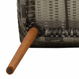 Garden Chair 2 pcs Grey 62.5 x 55 x 82 cm Poly Rattan 42006214