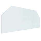 Fireplace Glass Plate Transparent 120 x 50 cm Glass 353872