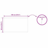 Wall Mirror Rectangular 100 x 60 cm Tempered Glass 42023019