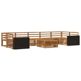 Outdoor Sofa Set 8 pcs Natural Solid Acacia Wood 3383152