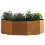Planter Rusty 120 x 120 x 35 cm Weathering Steel 883730