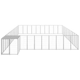 Dog Kennel Silver 37.51 m Steel 3082248