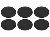 Stepping Stone 6 pcs Black 44 x 2 cm Rubber 42030076