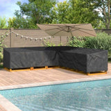 Furniture Cover Black 325 x 325 x 80 cm 420D Oxford Fbric 4105673